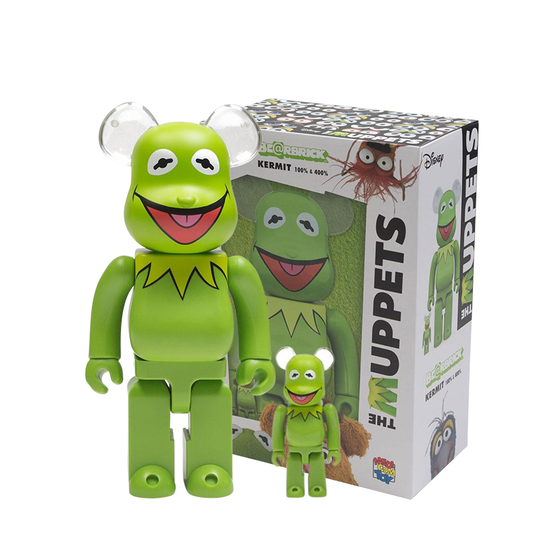 BE@RBRICK MUPPETS KERMIT THE FROG 100% & 400% PACK – Complex Staging  (formerly The NTWRK - staging)